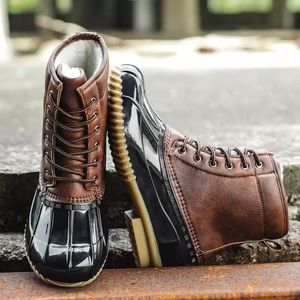 Leather Duck Boots